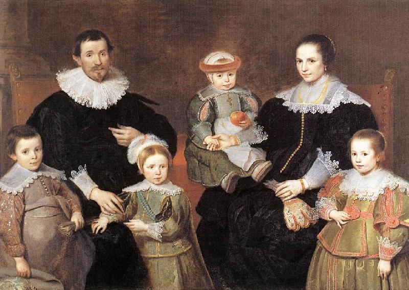 VOS, Cornelis de The Family of the Artist  jg Sweden oil painting art